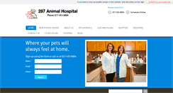 Desktop Screenshot of 287animalhospital.com
