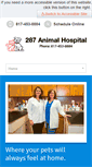 Mobile Screenshot of 287animalhospital.com